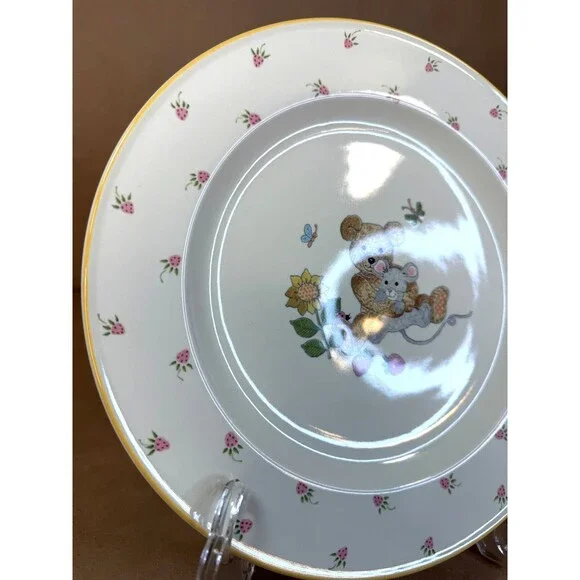 Mikasa Teddy 3 Piece Assortment CC018 Dinner Plate Cereal Bowl and Mug Retired - Picture 5 of 16